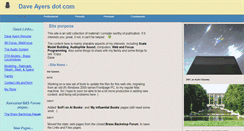Desktop Screenshot of daveayers.com