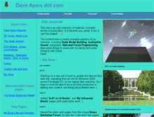 Tablet Screenshot of daveayers.com